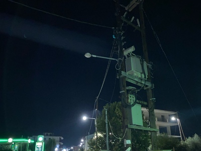 Καμένο φωτιστικό led Ιστιαία